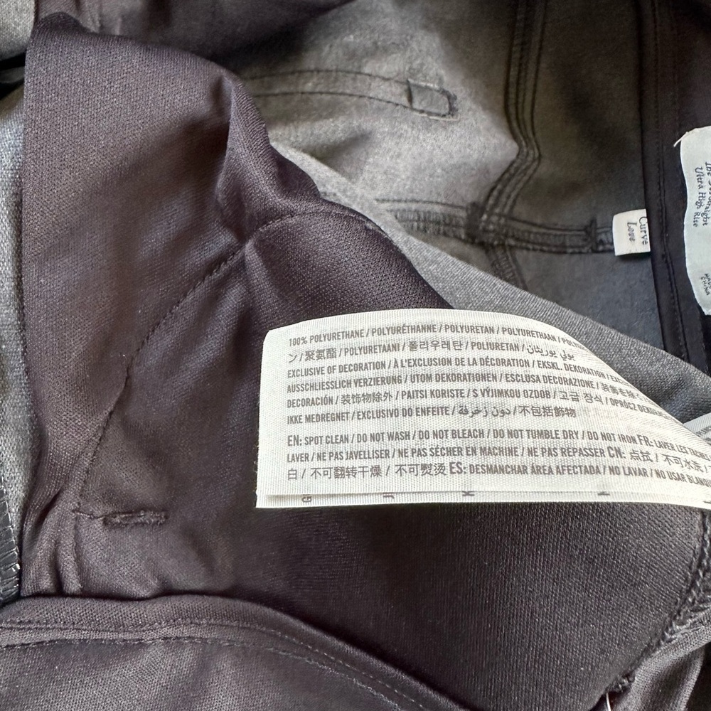 NWT Abercrombie & Fitch Leather Curve Love The ‘90s Straight Ultra HR Navy 28|6 - Picture 5 of 5